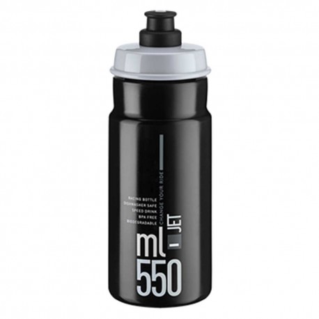 Bidão Elite Jet 550 ml preto cinzento