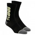 Meias 100% Rythym Merino Performance Preto/Amarelo