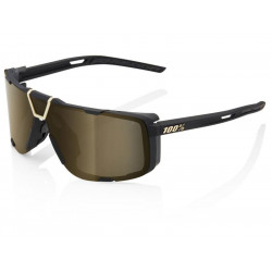 Oculos 100% Eastcraft Preto Matt Lentes gold mirror