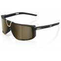 Oculos 100% Eastcraft Preto Matt Lentes gold mirror