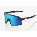 Oculos 100% S3 Preto Matt Lentes Hiper Azul