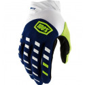 luvas 100% airmatic azul navy/branco c/dedos