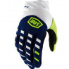 luvas 100% airmatic azul navy/branco c/dedos