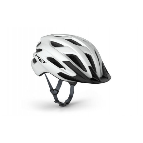 CAPACETE MET CROSSOVER WHITE MATT