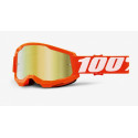 Goggles 100% strata 2 laranja lentes gold