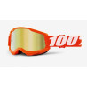 Goggles 100% strata 2 laranja lentes gold