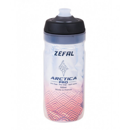 BIDÃO ARCTICA PRO 55 550ML CINZA/VERMELHO