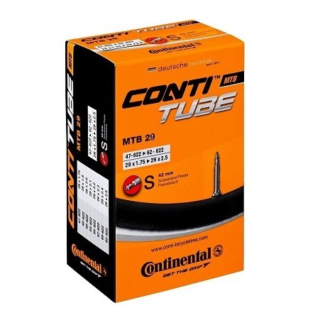 Camara de ar Continental MTB 29×1.75 / 29×2.5 válvula Presta 42mm ( fina )